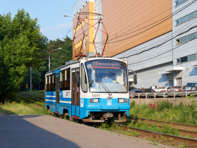 Thumbnail for «Трамвай №30201 модели 71-405 около метро «Щукинская»»