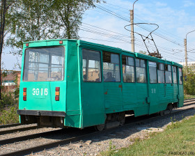 Thumbnail for «Трамвай 3016, вид сзади»