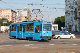 Thumbnail for «Трамвай ЛМ-99 (71-134) производства ПТМЗ, маршрут №23»
